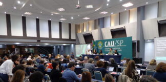 Reunião plenária do Conselho em julho de 2024. Crédito: Arquivo CAU/SP.